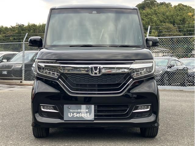 Ｎ－ＢＯＸカスタム Ｇ・Ｌターボホンダセンシング　社外７型ナビ／両側ＰＳＤ／ＥＴＣ／Ｂカメラ／１セグＴＶ／Ｂｌｕｅｔｏｏｔｈ接続／半革シート　両側ＰＷスライドドア　Ｂモニタ　Ｉストップ　禁煙　セキュリティー　ＵＳＢ接続　クルーズコントロール　ナビＴＶ（2枚目）