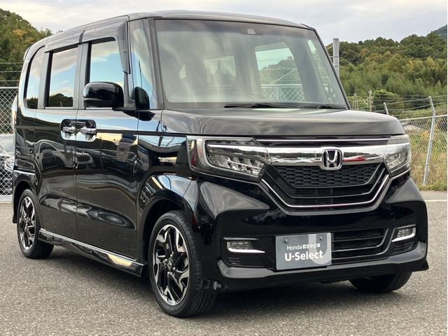 Ｎ－ＢＯＸカスタム Ｇ・Ｌターボホンダセンシング　社外７型ナビ／両側ＰＳＤ／ＥＴＣ／Ｂカメラ／１セグＴＶ／Ｂｌｕｅｔｏｏｔｈ接続／半革シート　両側ＰＷスライドドア　Ｂモニタ　Ｉストップ　禁煙　セキュリティー　ＵＳＢ接続　クルーズコントロール　ナビＴＶ（3枚目）