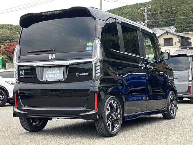 Ｎ－ＢＯＸカスタム Ｇ・Ｌターボホンダセンシング　社外７型ナビ／両側ＰＳＤ／ＥＴＣ／Ｂカメラ／１セグＴＶ／Ｂｌｕｅｔｏｏｔｈ接続／半革シート　両側ＰＷスライドドア　Ｂモニタ　Ｉストップ　禁煙　セキュリティー　ＵＳＢ接続　クルーズコントロール　ナビＴＶ（7枚目）