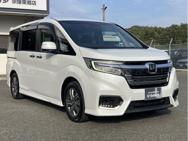 ステップワゴンスパーダ ｅ：ＨＥＶスパーダＧホンダセンシング　純正１０型ナビ／後席モニター／前後ドラレコ／両側ＰＳＤ／ＥＴＣ／Ｂカメラ／１オーナー車　ＬＥＤライト　ドライブレコーダ　セキュリティアラーム　横滑り防止装置　クルーズコントロール　ＵＳＢ接続　フルセグ（3枚目）