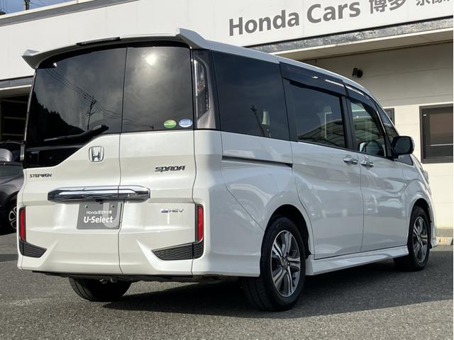 ステップワゴンスパーダ ｅ：ＨＥＶスパーダＧホンダセンシング　純正１０型ナビ／後席モニター／前後ドラレコ／両側ＰＳＤ／ＥＴＣ／Ｂカメラ／１オーナー車　ＬＥＤライト　ドライブレコーダ　セキュリティアラーム　横滑り防止装置　クルーズコントロール　ＵＳＢ接続　フルセグ（7枚目）