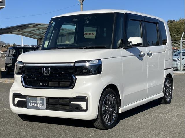 N-BOXカスタム ターボ Gathers9型ナビ/前後ドラレコ/マルチビュー/両側PSD/Bカメラ/シートヒーター オートミラー Bluetooth対応 クリソナ ナビ&TV AUTOライト ハーフレザ 車線逸脱警告 自動追従(4枚目)