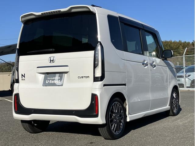 N-BOXカスタム ターボ Gathers9型ナビ/前後ドラレコ/マルチビュー/両側PSD/Bカメラ/シートヒーター オートミラー Bluetooth対応 クリソナ ナビ&TV AUTOライト ハーフレザ 車線逸脱警告 自動追従(9枚目)