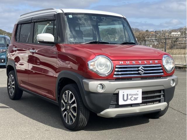 ハスラー JスタイルII 社外7型ナビ/デュアルブレーキサポート/ETC/ルーフレール/HIDヘッドライト/Wシートヒーター イモビライザー アイドリングS 全席パワーウインドウ シートヒター スマ-トキ- 地デジTV 禁煙(3枚目)