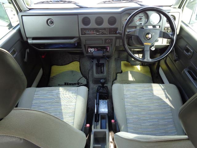 ジムニー ランドベンチャー　ＪＡ２２Ｗターボ　ＡＴ　リフトアップ　社外フロント＆サイド＆リアバンパー　背面タイヤレス　社外ハンドル　社外１６インチアルミ＆ヨコハマジオランダー　アンダーガード　外装同色塗装済　ＣＤ　ＵＳＢ（19枚目）