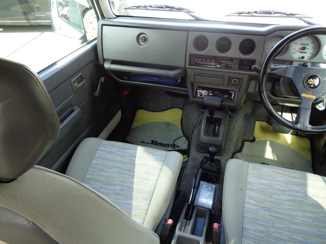 ジムニー ランドベンチャー　ＪＡ２２Ｗターボ　ＡＴ　リフトアップ　社外フロント＆サイド＆リアバンパー　背面タイヤレス　社外ハンドル　社外１６インチアルミ＆ヨコハマジオランダー　アンダーガード　外装同色塗装済　ＣＤ　ＵＳＢ（20枚目）