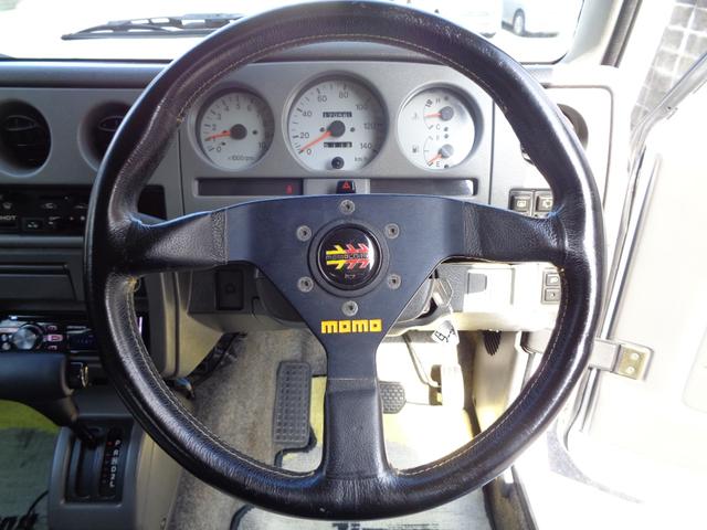 ジムニー ランドベンチャー　ＪＡ２２Ｗターボ　ＡＴ　リフトアップ　社外フロント＆サイド＆リアバンパー　背面タイヤレス　社外ハンドル　社外１６インチアルミ＆ヨコハマジオランダー　アンダーガード　外装同色塗装済　ＣＤ　ＵＳＢ（28枚目）