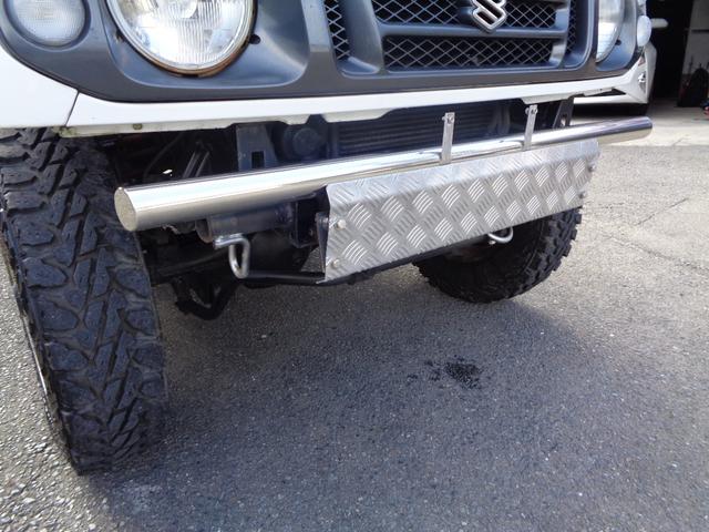 ジムニー ランドベンチャー　ＪＡ２２Ｗターボ　ＡＴ　リフトアップ　社外フロント＆サイド＆リアバンパー　背面タイヤレス　社外ハンドル　社外１６インチアルミ＆ヨコハマジオランダー　アンダーガード　外装同色塗装済　ＣＤ　ＵＳＢ（50枚目）