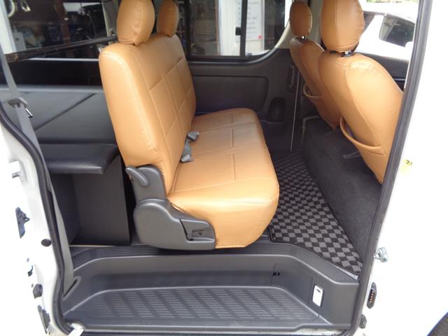 ハイエースバン ロングスーパーＧＬ　３０００ｃｃディーゼルターボ　キーレス　ＳＤナビ　フルセグ　ＤＶＤ再　Ｂｌｕｅｔｏｏｔｈ　Ｂカメラ　ＥＴＣ　ドラレコ前後付きＤインナーミラー　ベッドキット　外ショック　１７ＡＷ　ＨＩＤ　Ｔベル交換渡し（42枚目）