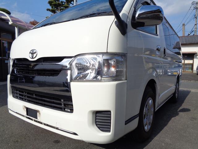 ハイエースバン ロングDX GLパッケージ 1年保証 禁煙車 6人乗 キーレス SDナビ フルセグTV DVD再生 Bluetooth バックカメラ ETC ドラレコ前後 デジタルインナーミラー 窓ありサイドガラス フィルム施工 タイヤ4本新品(6枚目)