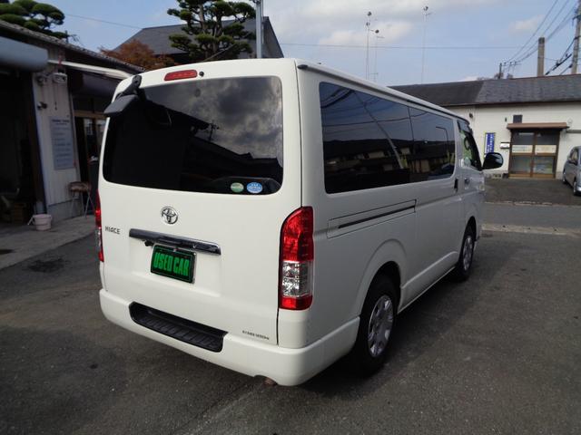 ハイエースバン ロングDX GLパッケージ 1年保証 禁煙車 6人乗 キーレス SDナビ フルセグTV DVD再生 Bluetooth バックカメラ ETC ドラレコ前後 デジタルインナーミラー 窓ありサイドガラス フィルム施工 タイヤ4本新品(12枚目)