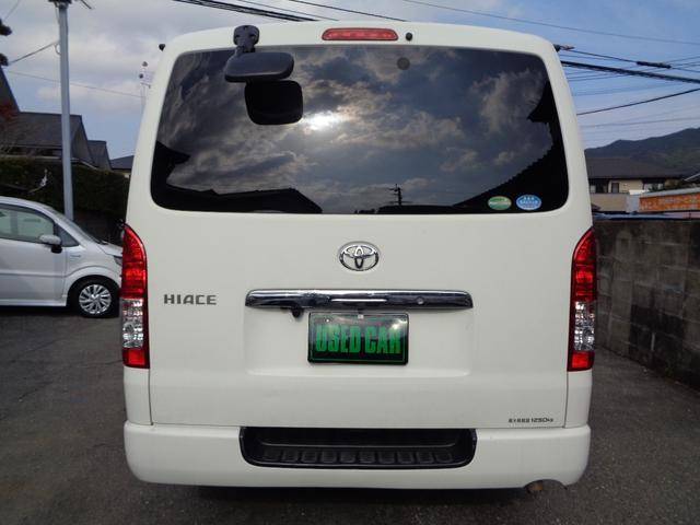 ハイエースバン ロングDX GLパッケージ 1年保証 禁煙車 6人乗 キーレス SDナビ フルセグTV DVD再生 Bluetooth バックカメラ ETC ドラレコ前後 デジタルインナーミラー 窓ありサイドガラス フィルム施工 タイヤ4本新品(13枚目)