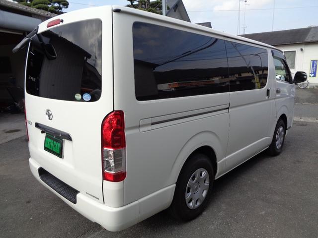ハイエースバン ロングDX GLパッケージ 1年保証 禁煙車 6人乗 キーレス SDナビ フルセグTV DVD再生 Bluetooth バックカメラ ETC ドラレコ前後 デジタルインナーミラー 窓ありサイドガラス フィルム施工 タイヤ4本新品(15枚目)