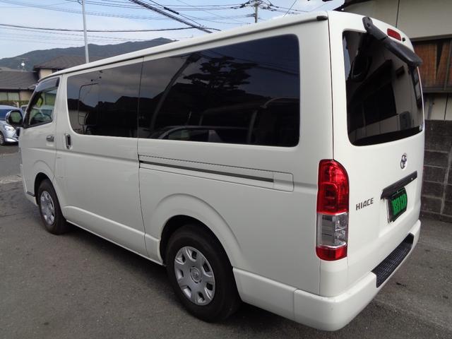 ハイエースバン ロングDX GLパッケージ 1年保証 禁煙車 6人乗 キーレス SDナビ フルセグTV DVD再生 Bluetooth バックカメラ ETC ドラレコ前後 デジタルインナーミラー 窓ありサイドガラス フィルム施工 タイヤ4本新品(16枚目)