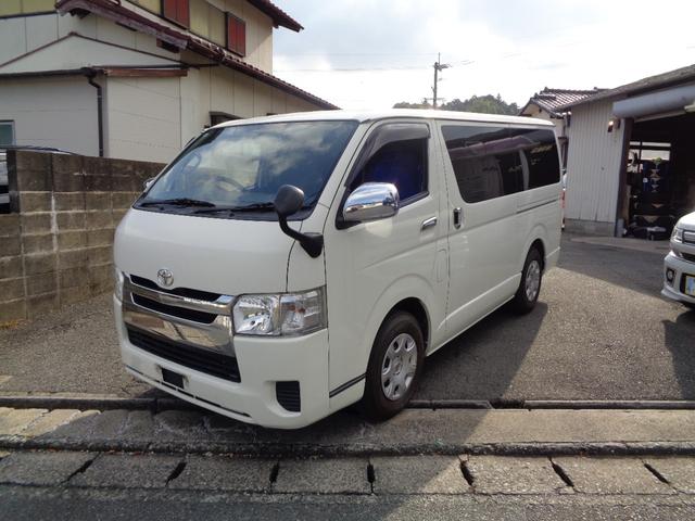 ハイエースバン ロングDX GLパッケージ 1年保証 禁煙車 6人乗 キーレス SDナビ フルセグTV DVD再生 Bluetooth バックカメラ ETC ドラレコ前後 デジタルインナーミラー 窓ありサイドガラス フィルム施工 タイヤ4本新品(61枚目)