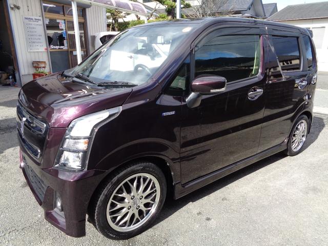 ワゴンＲスティングレー ハイブリッドＴ　ターボ　１年保証　禁煙　プッシュスタート＆インテリキー２個　ＳＤナビ　フルセグＴＶ　ＤＶＤ再生　Ｂｌｕｅｔｏｏｔｈ　Ｂカメラ　ＥＴＣ　ＨＵＤ　外アルミ　Ｄサス　デジタルインナーミラー式ドラレコ前後（4枚目）