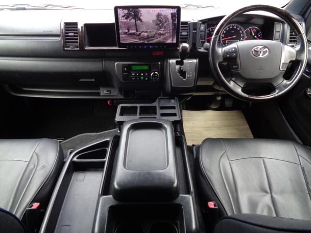 ハイエースバン スーパーＧＬ　ダークプライムＩＩ　禁煙１オーナー　アルパイン１１型ナビ　フルセグＴＶ　フロントサイドリアカメラ　ＤＶＤ再生　Ｂｌｕｅｔｏｏｔｈ　ＥＴＣ　１７インチＡＷ　ローダウン　モデリスタＦスポ　ヴァレンティテール　セーフティセンス（21枚目）