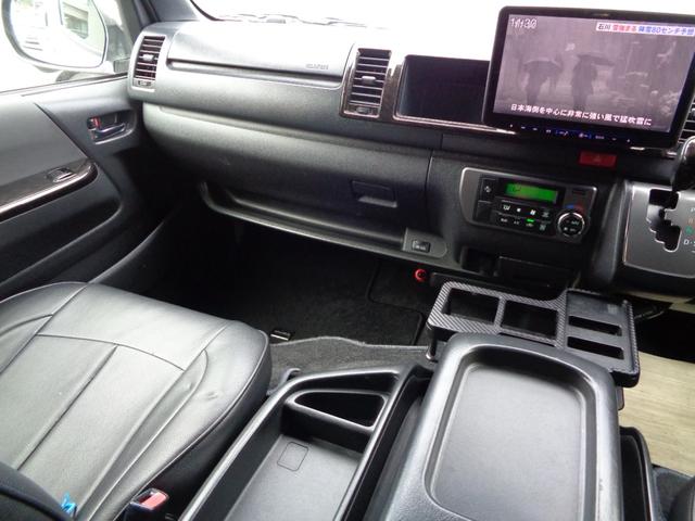 ハイエースバン スーパーＧＬ　ダークプライムＩＩ　禁煙１オーナー　アルパイン１１型ナビ　フルセグＴＶ　フロントサイドリアカメラ　ＤＶＤ再生　Ｂｌｕｅｔｏｏｔｈ　ＥＴＣ　１７インチＡＷ　ローダウン　モデリスタＦスポ　ヴァレンティテール　セーフティセンス（22枚目）