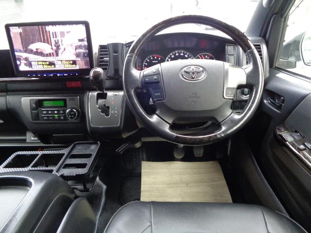 ハイエースバン スーパーＧＬ　ダークプライムＩＩ　禁煙１オーナー　アルパイン１１型ナビ　フルセグＴＶ　フロントサイドリアカメラ　ＤＶＤ再生　Ｂｌｕｅｔｏｏｔｈ　ＥＴＣ　１７インチＡＷ　ローダウン　モデリスタＦスポ　ヴァレンティテール　セーフティセンス（24枚目）