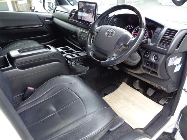 ハイエースバン スーパーＧＬ　ダークプライムＩＩ　禁煙１オーナー　アルパイン１１型ナビ　フルセグＴＶ　フロントサイドリアカメラ　ＤＶＤ再生　Ｂｌｕｅｔｏｏｔｈ　ＥＴＣ　１７インチＡＷ　ローダウン　モデリスタＦスポ　ヴァレンティテール　セーフティセンス（25枚目）