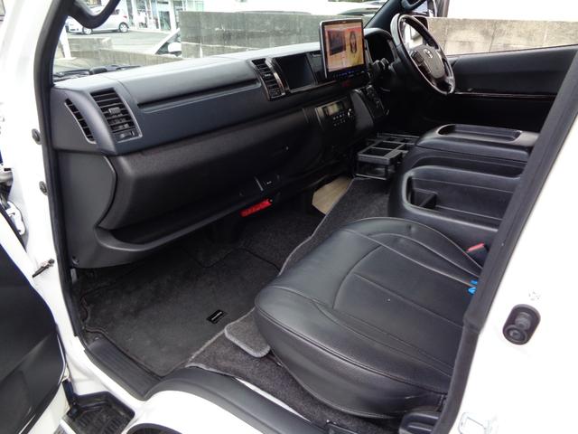 ハイエースバン スーパーＧＬ　ダークプライムＩＩ　禁煙１オーナー　アルパイン１１型ナビ　フルセグＴＶ　フロントサイドリアカメラ　ＤＶＤ再生　Ｂｌｕｅｔｏｏｔｈ　ＥＴＣ　１７インチＡＷ　ローダウン　モデリスタＦスポ　ヴァレンティテール　セーフティセンス（37枚目）