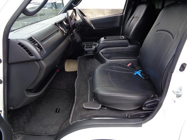 ハイエースバン スーパーＧＬ　ダークプライムＩＩ　禁煙１オーナー　アルパイン１１型ナビ　フルセグＴＶ　フロントサイドリアカメラ　ＤＶＤ再生　Ｂｌｕｅｔｏｏｔｈ　ＥＴＣ　１７インチＡＷ　ローダウン　モデリスタＦスポ　ヴァレンティテール　セーフティセンス（38枚目）