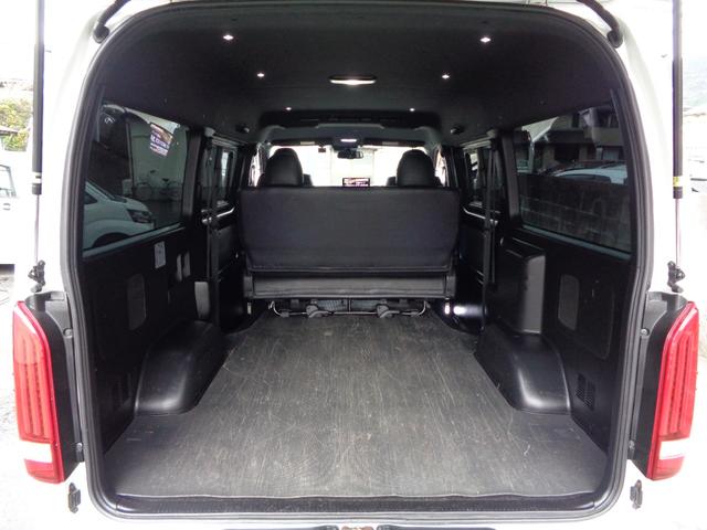 ハイエースバン スーパーＧＬ　ダークプライムＩＩ　禁煙１オーナー　アルパイン１１型ナビ　フルセグＴＶ　フロントサイドリアカメラ　ＤＶＤ再生　Ｂｌｕｅｔｏｏｔｈ　ＥＴＣ　１７インチＡＷ　ローダウン　モデリスタＦスポ　ヴァレンティテール　セーフティセンス（44枚目）