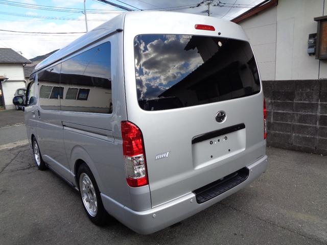 ハイエースバン ロングワイドスーパＧＬマルチロルトランスポタタイプＩ　禁煙１オーナー　両側電動ドア　プッシュスタート＆スマートキー　ＳＤナビフルセグ　ＤＶＤ再　Ｂｌｕｅｔｏｏｔｈ　Ｂカメラ　ＥＴＣ　玄武ローダウン　１７ＡＷ　モデリスタＦスポイラー　デジタルインナーミラー（14枚目）