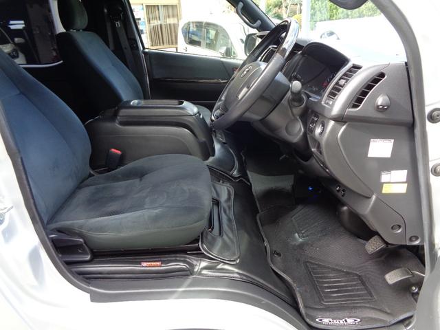 ハイエースバン ロングワイドスーパＧＬマルチロルトランスポタタイプＩ　禁煙１オーナー　両側電動ドア　プッシュスタート＆スマートキー　ＳＤナビフルセグ　ＤＶＤ再　Ｂｌｕｅｔｏｏｔｈ　Ｂカメラ　ＥＴＣ　玄武ローダウン　１７ＡＷ　モデリスタＦスポイラー　デジタルインナーミラー（26枚目）