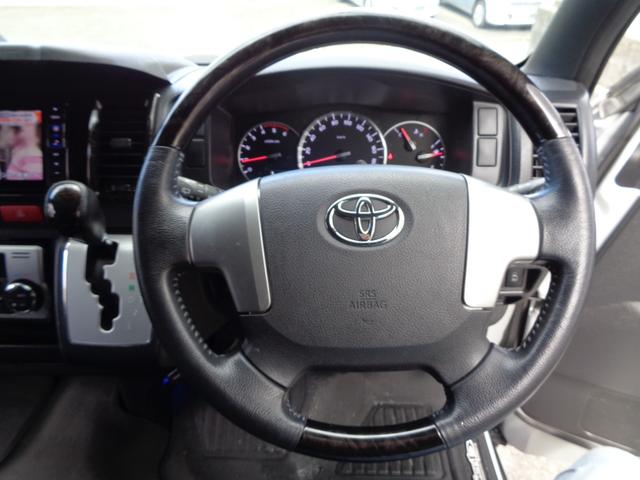 ハイエースバン ロングワイドスーパＧＬマルチロルトランスポタタイプＩ　禁煙１オーナー　両側電動ドア　プッシュスタート＆スマートキー　ＳＤナビフルセグ　ＤＶＤ再　Ｂｌｕｅｔｏｏｔｈ　Ｂカメラ　ＥＴＣ　玄武ローダウン　１７ＡＷ　モデリスタＦスポイラー　デジタルインナーミラー（30枚目）