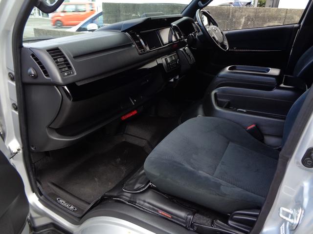 ハイエースバン ロングワイドスーパＧＬマルチロルトランスポタタイプＩ　禁煙１オーナー　両側電動ドア　プッシュスタート＆スマートキー　ＳＤナビフルセグ　ＤＶＤ再　Ｂｌｕｅｔｏｏｔｈ　Ｂカメラ　ＥＴＣ　玄武ローダウン　１７ＡＷ　モデリスタＦスポイラー　デジタルインナーミラー（37枚目）