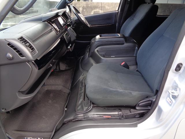 ハイエースバン ロングワイドスーパＧＬマルチロルトランスポタタイプＩ　禁煙１オーナー　両側電動ドア　プッシュスタート＆スマートキー　ＳＤナビフルセグ　ＤＶＤ再　Ｂｌｕｅｔｏｏｔｈ　Ｂカメラ　ＥＴＣ　玄武ローダウン　１７ＡＷ　モデリスタＦスポイラー　デジタルインナーミラー（38枚目）