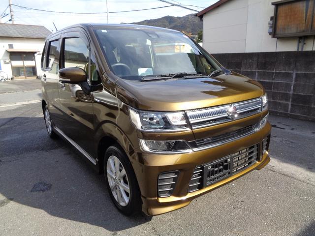 ワゴンＲ ハイブリッドＦＺ　セーフティパッケージ　１年保証　禁煙１オーナー　プッシュスタート　スマートキー２個　純正ＳＤナビ　ＴＶ　ＬＥＤヘッドランプ　衝突軽減ブレーキ　車線離脱警報　ＨＵＤ　運転席シートヒーター　純正アルミ（3枚目）