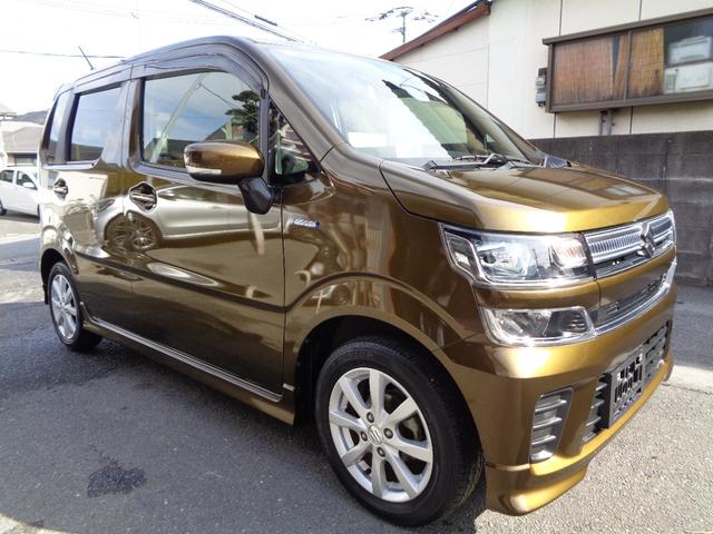 ワゴンＲ ハイブリッドＦＺ　セーフティパッケージ　１年保証　禁煙１オーナー　プッシュスタート　スマートキー２個　純正ＳＤナビ　ＴＶ　ＬＥＤヘッドランプ　衝突軽減ブレーキ　車線離脱警報　ＨＵＤ　運転席シートヒーター　純正アルミ（5枚目）