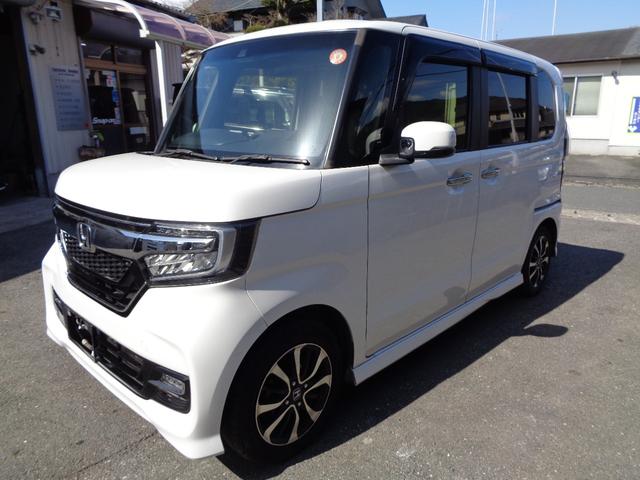Ｎ－ＢＯＸカスタム Ｇ・Ｌホンダセンシング　１年保証　禁煙１オーナー　左電動ドア　プッシュスタート　スマートキー２個　８インチインターナビ　フルセグＴＶ　ＤＶＤ再生　Ｂｌｕｅｔｏｏｔｈ　バックカメラ　ＥＴＣ　ＬＥＤヘッドランプ　衝突軽減ブレーキ（4枚目）