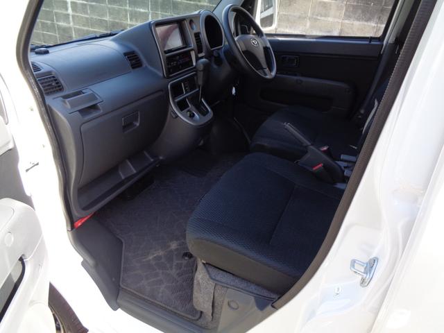 ハイゼットカーゴ クルーズターボリミテッド　１年保証　禁煙１オーナー　リア２分割シート　両側スライドドア　ＳＤナビ　フルセグＴＶ　ＤＶＤ再　Ｂｌｕｅｔｏｏｔｈ　バックカメラ　ＥＴＣ　サイドステップ＆リア廻り後期アトレーワゴン仕様　フィルム施工済（34枚目）