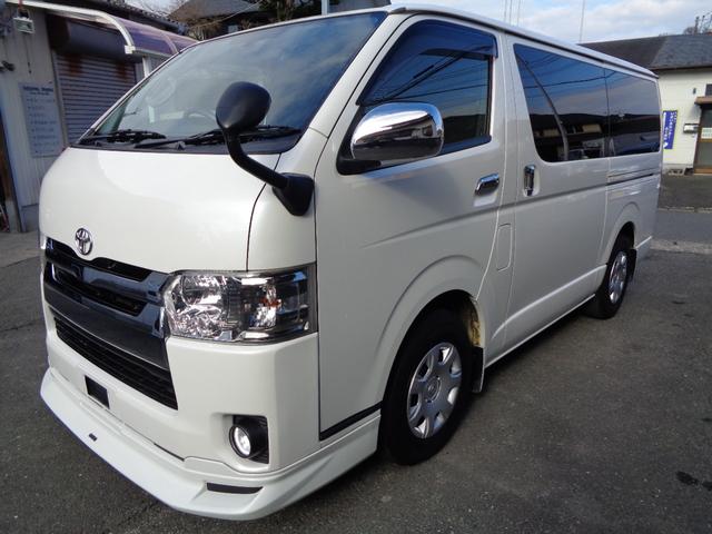 ハイエースバン ロングスーパーＧＬ　４型３０００ｃｃディーゼルターボ　プッシュスタート＆スマートキー２個　ＳＤナビ　フルセグ　ＤＶＤ再　Ｂｌｕｅｔｏｏｔｈ　Ｂカメラ　ＥＴＣ　純正ＬＥＤヘッド　モデＦスポ　Ｄインナーミラー　フィルム施工（4枚目）