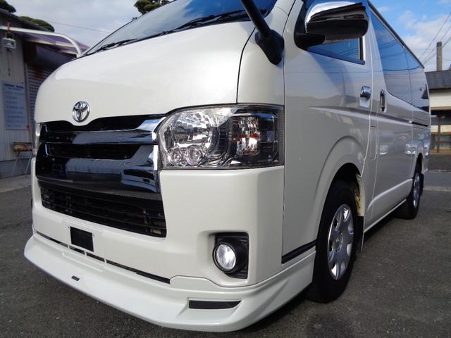 ハイエースバン ロングスーパーＧＬ　４型３０００ｃｃディーゼルターボ　プッシュスタート＆スマートキー２個　ＳＤナビ　フルセグ　ＤＶＤ再　Ｂｌｕｅｔｏｏｔｈ　Ｂカメラ　ＥＴＣ　純正ＬＥＤヘッド　モデＦスポ　Ｄインナーミラー　フィルム施工（6枚目）