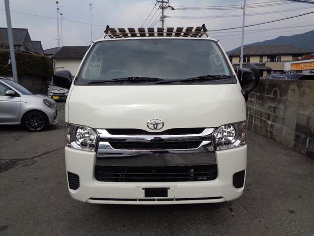 ハイエースバン ロングＤＸ　ＧＬパッケージ　５ドア３０００ｃｃディーゼルターボ禁煙１オーナー６人乗　純正ナビ　フルセグ　ＤＶＤ再　Ｂｌｕｅｔｏｏｔｈ　Ｂカメラ　ＥＴＣ　純ＬＥＤヘッド　電格ミラー　ルーフキャリア＆リアラダー　ガラスフィルム施工（2枚目）