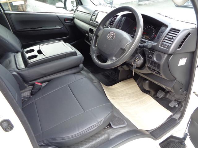 ハイエースバン ロングＤＸ　ＧＬパッケージ　５ドア３０００ｃｃディーゼルターボ禁煙１オーナー６人乗　純正ナビ　フルセグ　ＤＶＤ再　Ｂｌｕｅｔｏｏｔｈ　Ｂカメラ　ＥＴＣ　純ＬＥＤヘッド　電格ミラー　ルーフキャリア＆リアラダー　ガラスフィルム施工（25枚目）