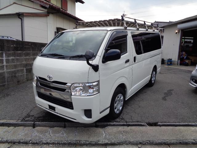 ハイエースバン ロングＤＸ　ＧＬパッケージ　５ドア３０００ｃｃディーゼルターボ禁煙１オーナー６人乗　純正ナビ　フルセグ　ＤＶＤ再　Ｂｌｕｅｔｏｏｔｈ　Ｂカメラ　ＥＴＣ　純ＬＥＤヘッド　電格ミラー　ルーフキャリア＆リアラダー　ガラスフィルム施工（63枚目）