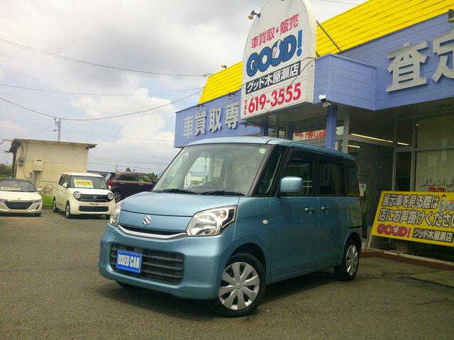 スペーシア Ｇ　走行３９３００ｋｍ！　電動格納ミラー　運転席シートヒーター　ＣＤ再生　ライトレベライザー　アイドリングストップ　プッシュスタート　スマートキー　オートエアコン　ＰＳ　ＰＷ　ＡＢＳ　ＷＡＢ（3枚目）