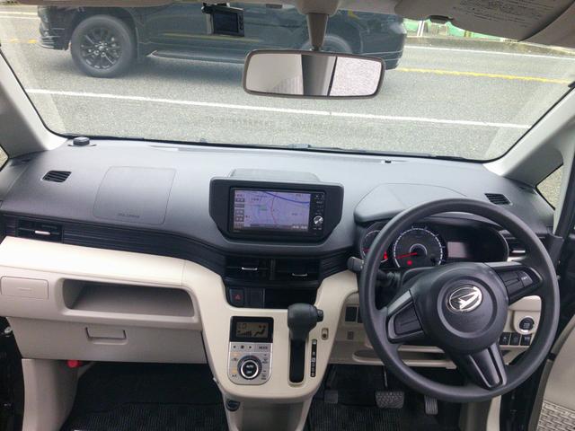 ムーヴ Ｘ　ＳＡ　走行３８０００ｋｍ！　ＳＤナビ　フルセグＴＶ　Ｂｌｕｅｔｏｏｔｈ　衝突軽減ブレーキ　アイドリングストップ　ＥＴＣ　ドラレコ　電動格納ミラー　オートライト　１４インチＡＷ　プッシュスタート　ＡＡＣ（18枚目）