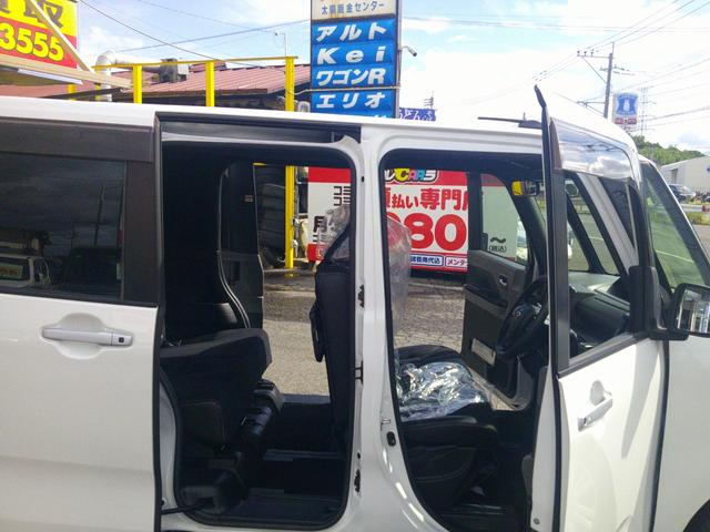 タント カスタムＸ　両側電スラ　後席モニター　衝突軽減ブレーキ　車線逸脱警報　パーキングアシスト　ＳＤナビ　フルセグＴＶ　バックカメラ　Ｂｌｕｅｔｏｏｔｈ　オートＬＥＤライト　フォグ　両席ヒーター付ハーフレザーシート（34枚目）