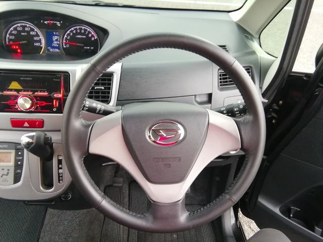 ムーヴ カスタム　Ｇ　走行４６５１０ｋｍ！　アイドリングストップ　電動格納ミラー　ＣＤ再生　ラジオ　ＨＩＤライト　フォグランプ　１４インチアルミホイール　プッシュスタート　スマートキー　オートエアコン　ＰＳ　ＰＷ　ＡＢＳ（8枚目）