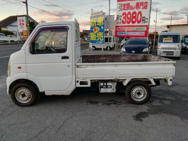 キャリイトラック KCエアコン・パワステ 走行56590km! レンタカーアップ ライトレベライザー ラジオ エアコン パワーステアリング(3枚目)