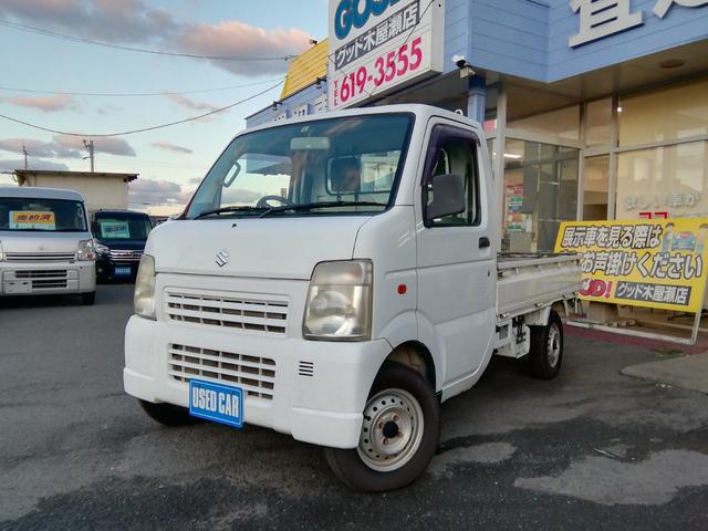 キャリイトラック KCエアコン・パワステ 走行56590km! レンタカーアップ ライトレベライザー ラジオ エアコン パワーステアリング(4枚目)