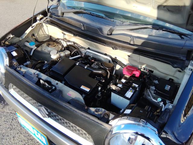 ハスラー G 走行60490km! レーダーブレーキサポート 運転席シートヒーター 衝突軽減ブレーキ 横滑り防止 アイドリングストップ ナビ 電動格納ミラー 社外15インチAW プッシュスタート スマートキー(6枚目)