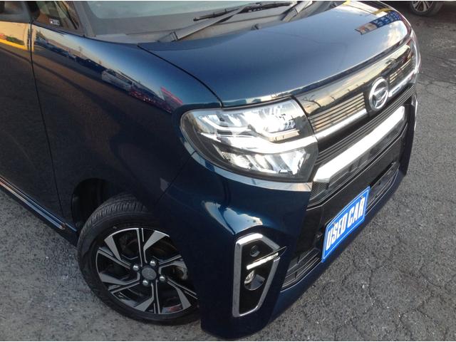 タント カスタムX 両側電動スライドドア Bカメラ ナビTV Bluetooth CD/DVD 車線逸脱警報 軽減ブレーキ 横滑り防止 アイドリングストップ オートLEDライト フォグ 両席ヒーター付ハーフレザーシート(4枚目)