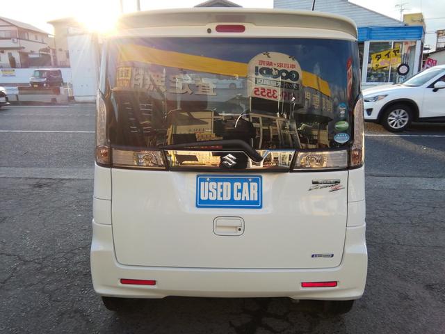 スペーシアカスタムＺ ターボ　走行４６９００ｋｍ　両側スライド左側電動　ナビＴＶ　Ｂｌｕｅｔｏｏｔｈ　ＣＤ／ＤＶＤ再生　車線逸脱警報　衝突軽減ブレーキ　横滑り防止　アイドリングストップ　オートＨＩＤライト　フォグ　１５インチＡＷ（4枚目）